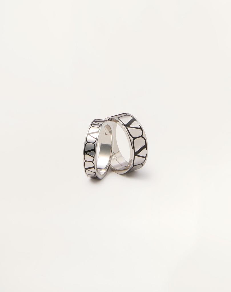 Valentino Valentino Logo Engraved 2 Pack Ring