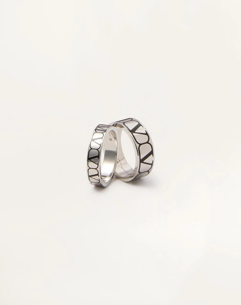 Valentino Valentino Logo Engraved 2 Pack Ring 1