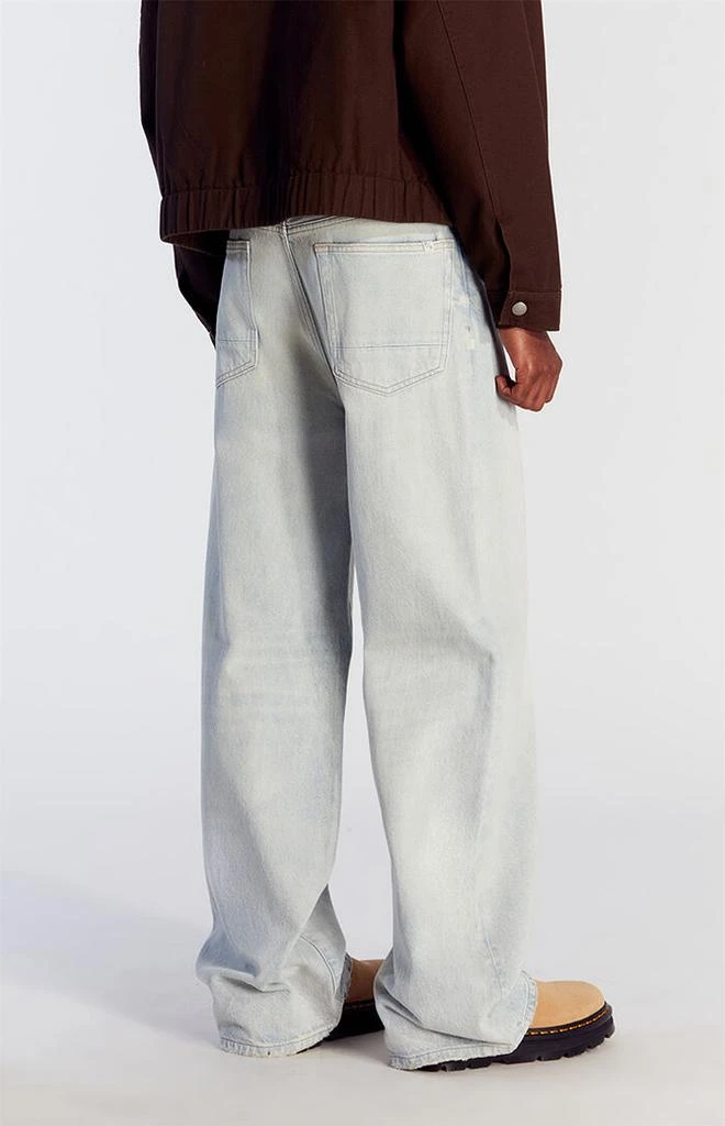 PacSun Blake Extreme Baggy Jeans Light Indigo Wash 4