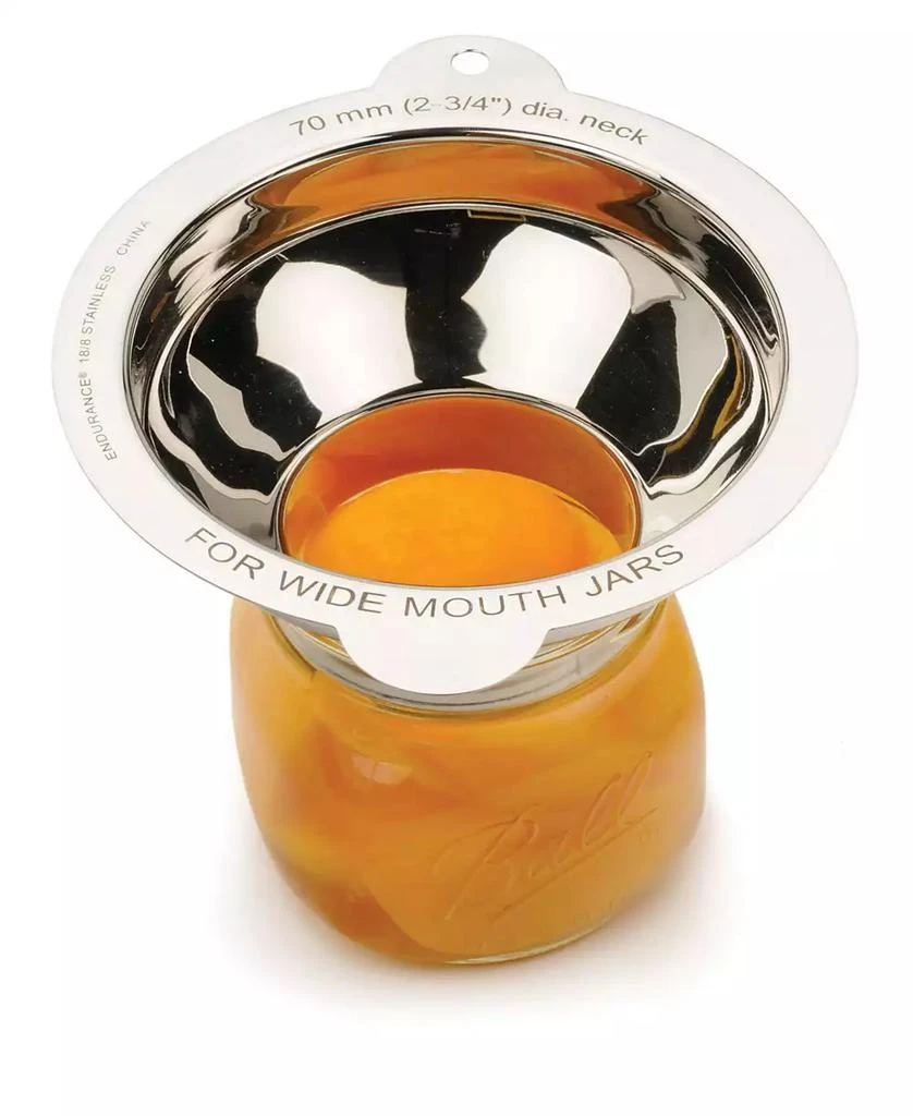 RSVP International Endurance Stainless Steel 7"x6"x3" Wide Mouth Canning Funnel 5