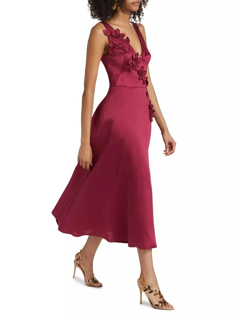 MARCHESA Flower Appliqué Cocktail Dress 2
