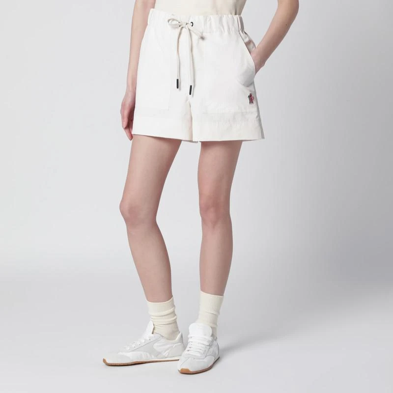 Moncler Beige technical froissé shorts 3