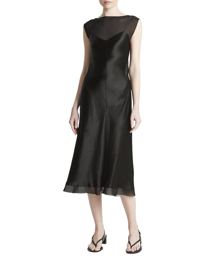 Vince Chiffon Layered Slip Dress