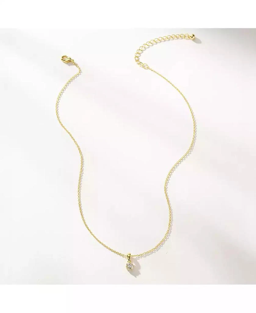 Uncommon James 14k Gold-Plated Leading Lady Pendant Necklace, 14" + 2" extender