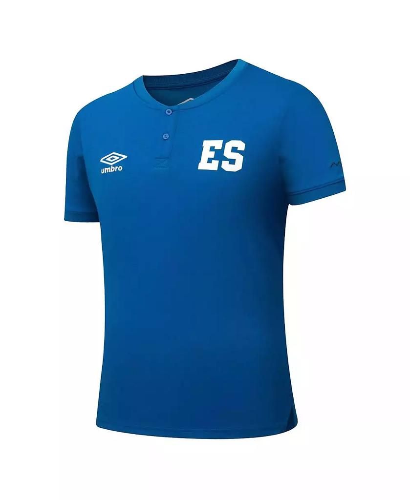 Umbro Men's Blue El Salvador National Team Crew Neck Polo Shirt
