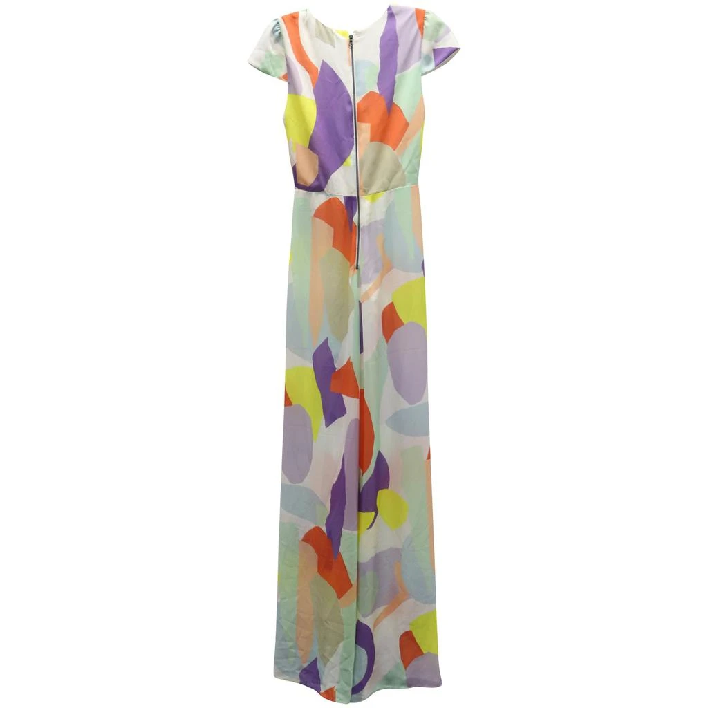 Alice + Olivia Alice & Olivia Sierra Geo Collage Jumpsuit in Multicolor Silk 2