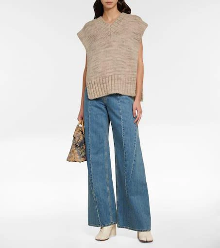 MAISON MARGIELA Alpaca, cotton, and wool sweater vest 2
