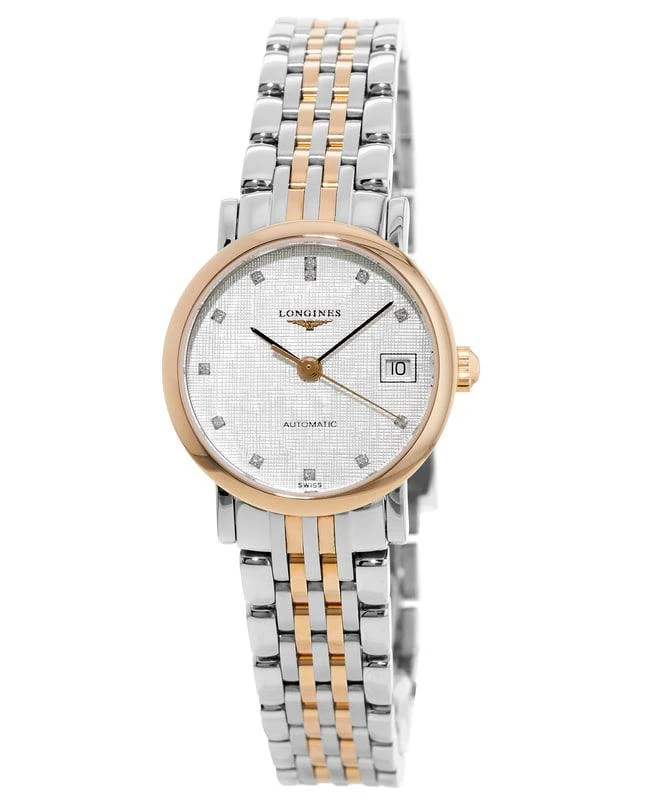 Longines Longines Elegant Automatic Steel & Rose Gold Women's Watch L4.309.5.77.7 1