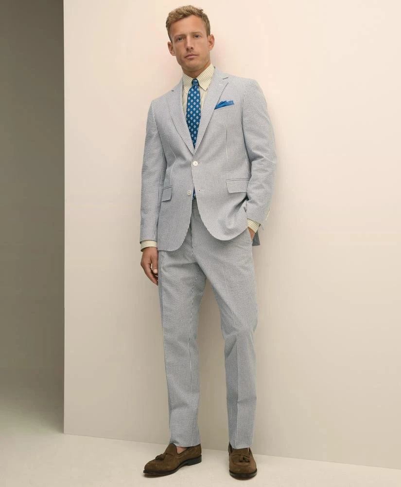 Brooks Brothers Classic Fit Cotton Seersucker 1818 Suit 2