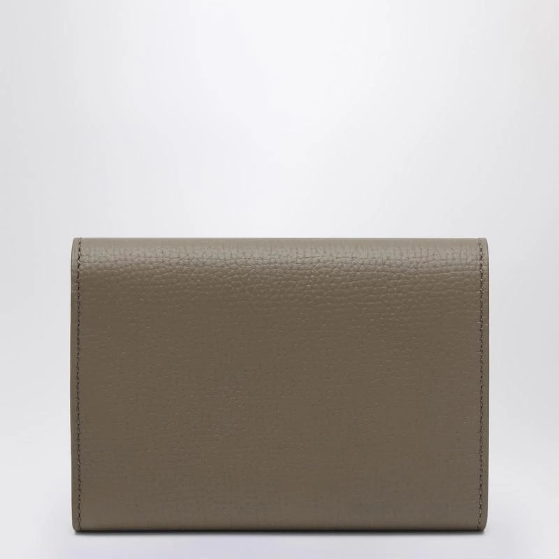 Loewe Small Anagram wallet in taupe grained leather 2