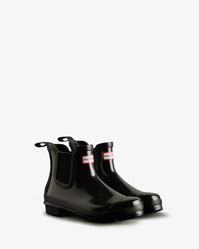 Hunter Original Gloss WFS2078RGL Chelsea Boots Womens 6 Black Waterproof ZPO2619