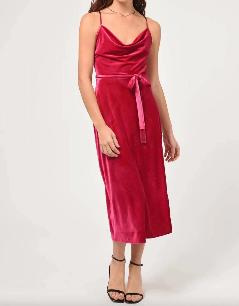 adelyn rae Zana Slip Dress In Red 1