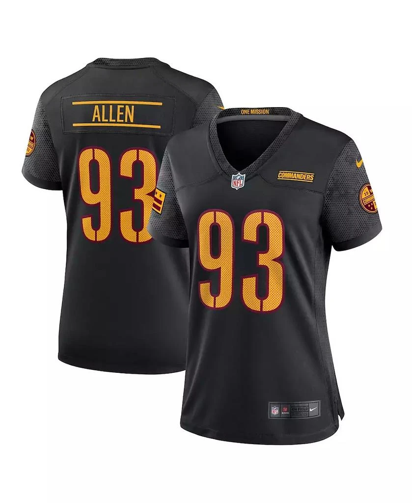 NIKE Women's Jonathan Allen Black Washington Commanders Alternate Game Player Jersey 1