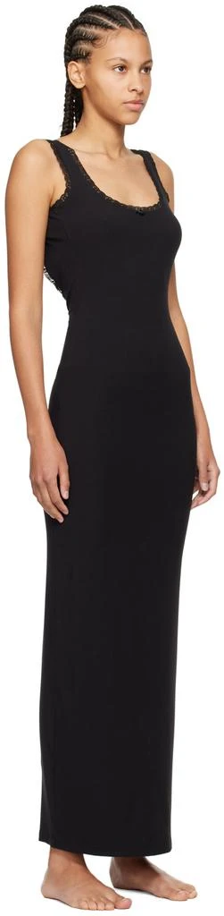 SKIMS Black Soft Lounge Lace Scoop Neck Maxi Dress 2