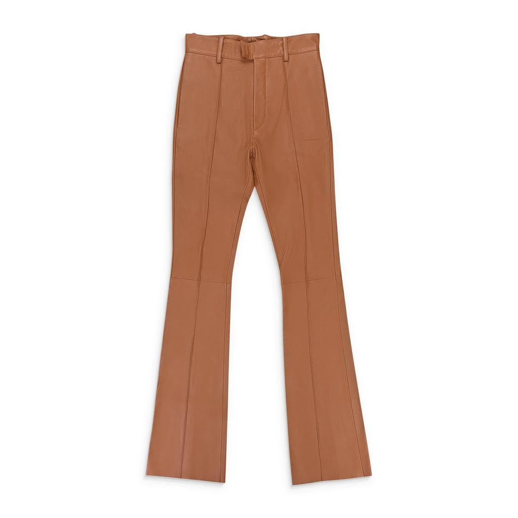 brown flare dress pants Lulus Brown High-Rise Split Hem Flare Leg Side Zip Trouser Dress Pants –  Brie main image 0