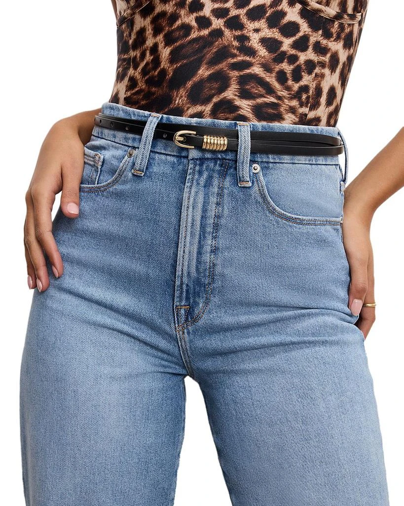 Good American Good Boy Straight Cropped Jeans in I766 5