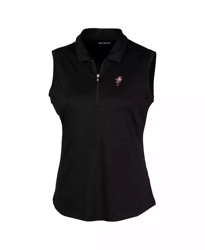 Cutter & Buck Women's Black Ohio State Buckeyes Forge Stretch Sleeveless Polo 3