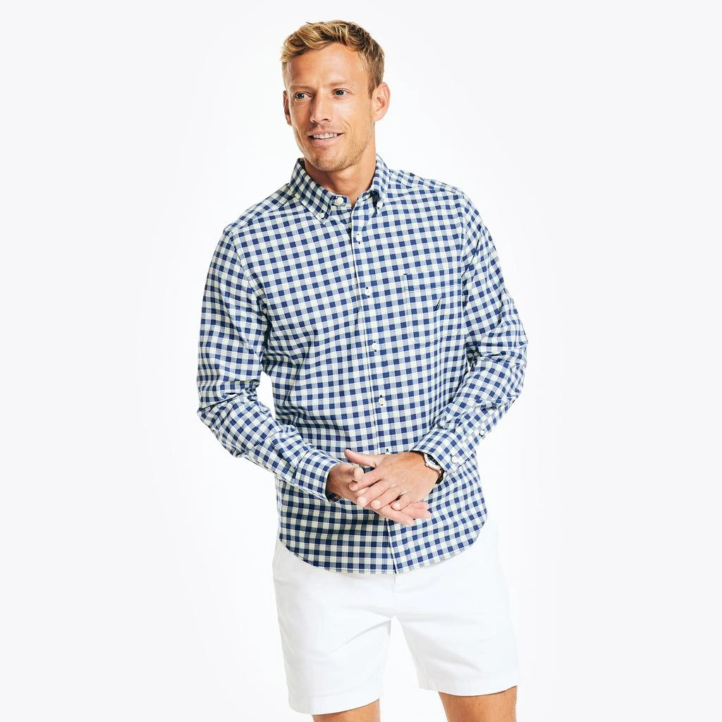 Nautica Nautica Mens Sustainably Crafted Plaid Shirt