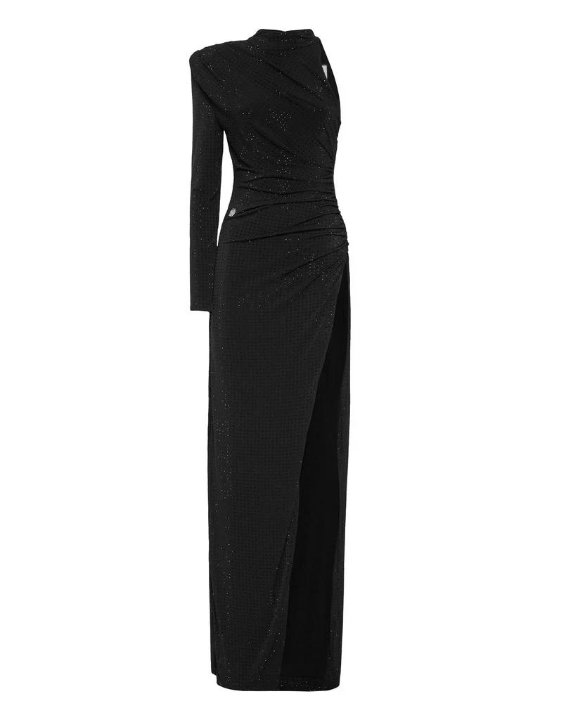 philipp plein black dress Black Logo Tape Side Zip Dress main image 0