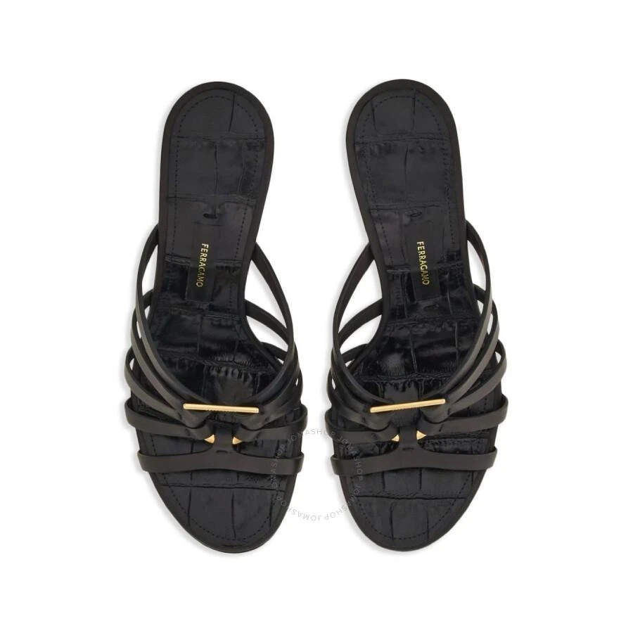 Salvatore Ferragamo Gancini Wedge Slip-On Sandals 3