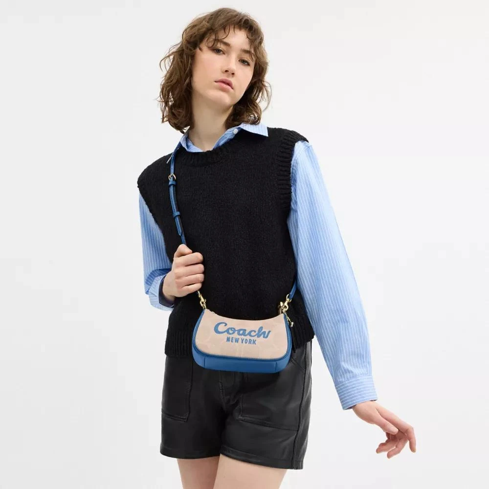 Coach Teri Mini Crossbody Bag In Signature Canvas With Coach Graphic 2