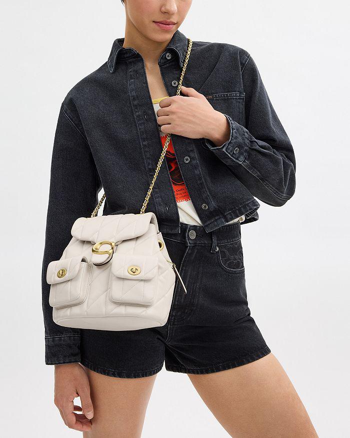 Coach Tabby Quilted Leather Convertible Backpack