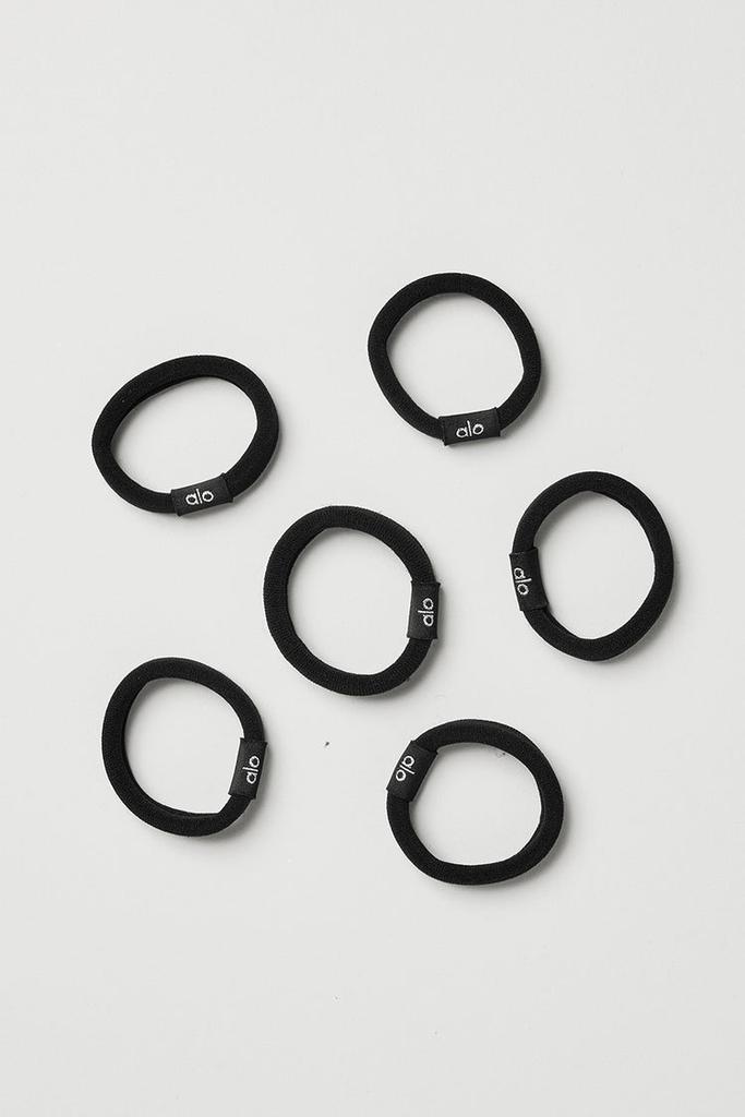 Alo Untangled Hair Tie 6-Pack - Black