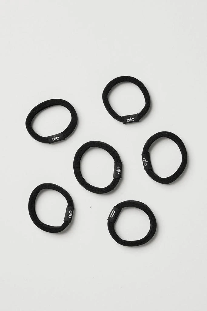 Alo Untangled Hair Tie 6-Pack - Black 2