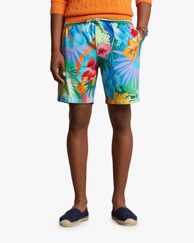 Ralph Lauren 710899079001 Terry Shorts Men's Floral Print Pockets MXX191