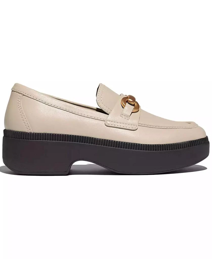 FitFlop Women's F-Luma Chunky Snaffle Leather Demi-Wedge Loafers 2