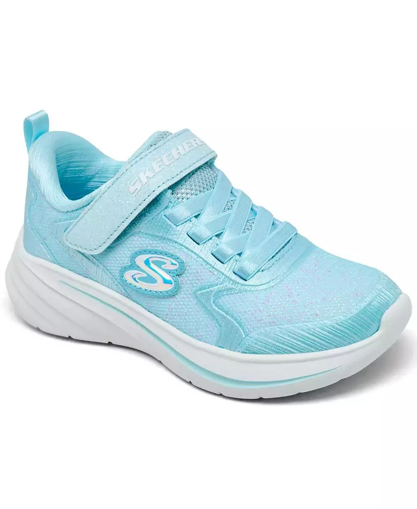 SKECHERS Little Girls' Wave 92 Fastening Strap Casual Sneakers from Finish Line 1