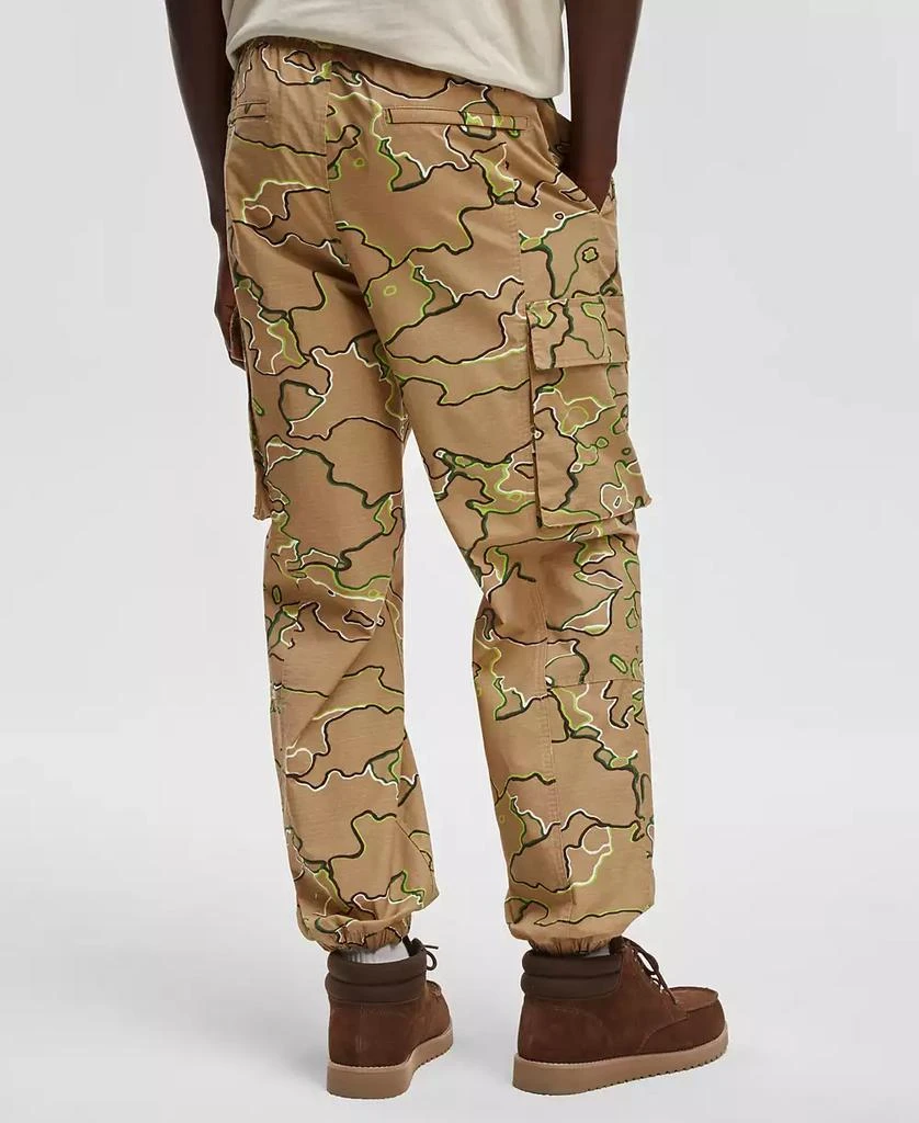 Mode of One Men's Regular-Fit Pull On Camo Print Cargo Joggers, Created for Macy's 2