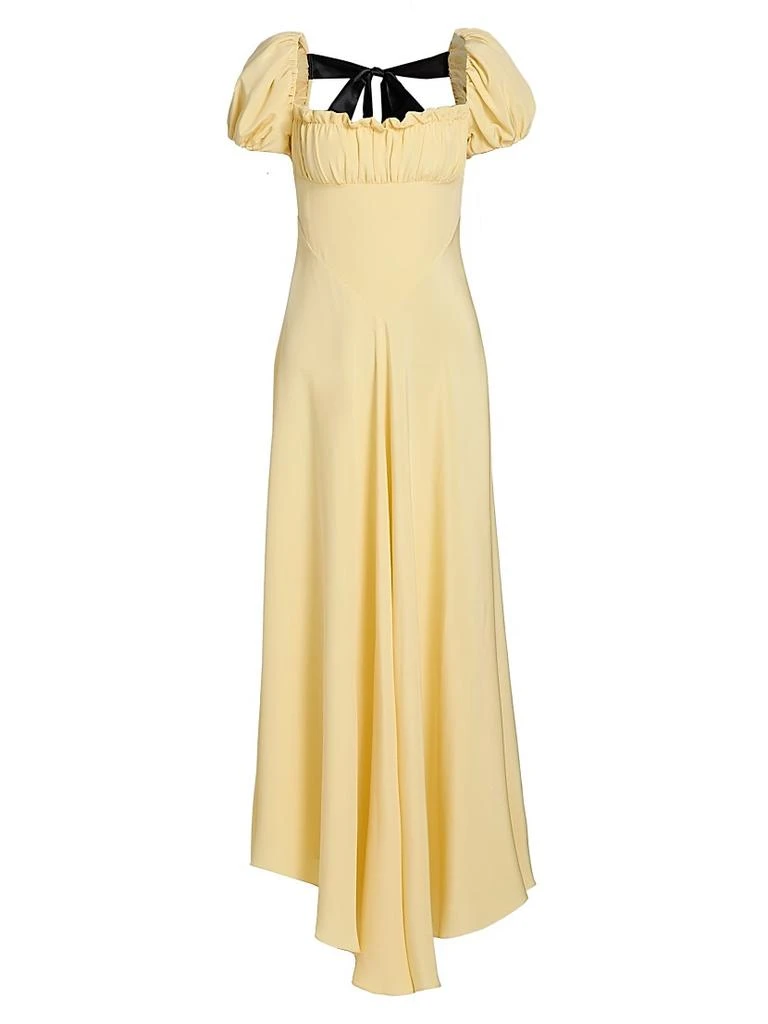 Rodarte Silk Back Bow Midi-Dress 1