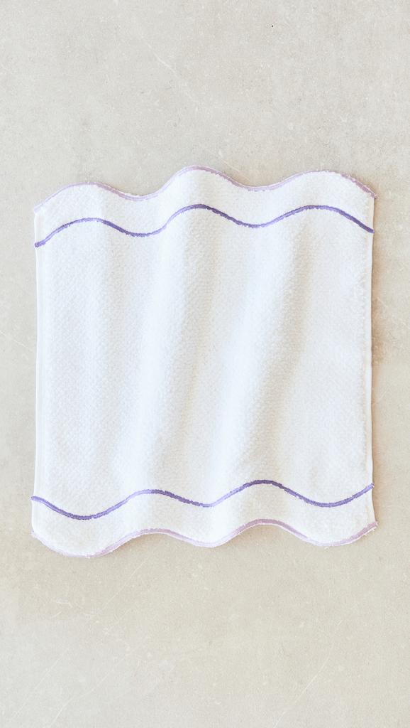 Kassatex Shopbop x Scalloped Washcloth Set of 4