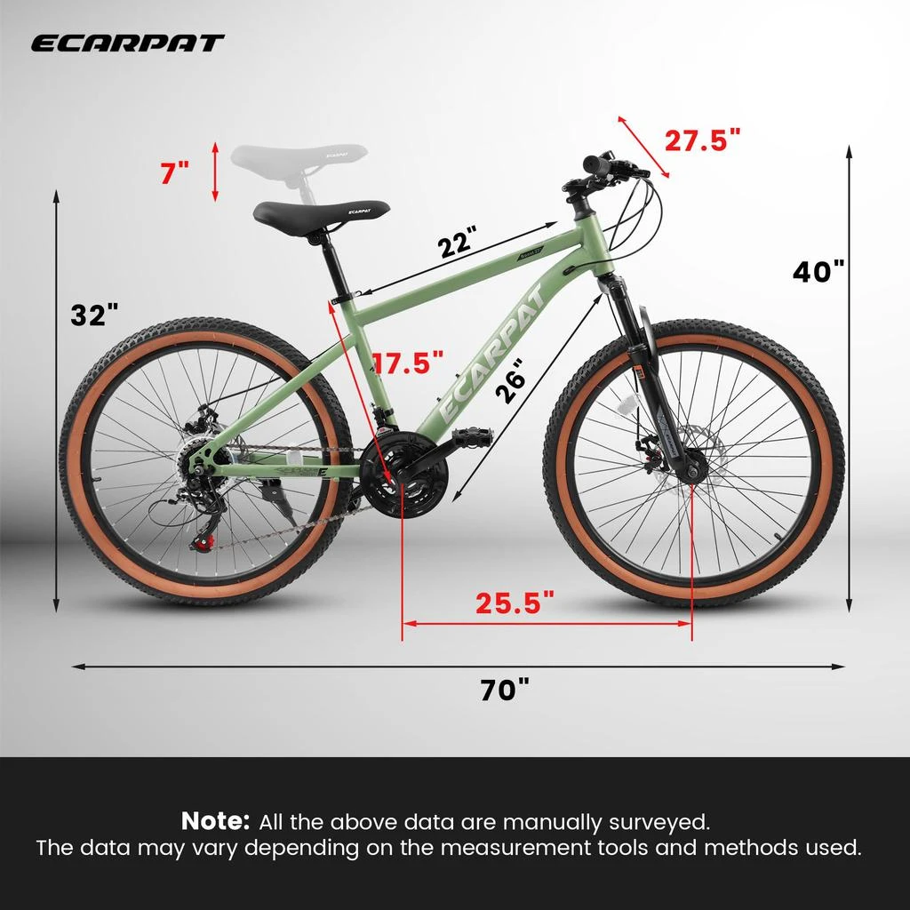 Streamdale Furniture Streamdale 27.5" Mountain Bike with 21-speeds, Disc Brakes & Thumb Shifter 3