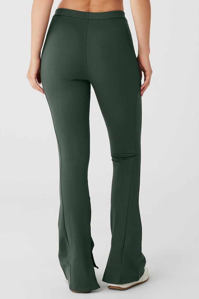 Alo Yoga High-Waist Zip It Flare Legging - Dark Cactus