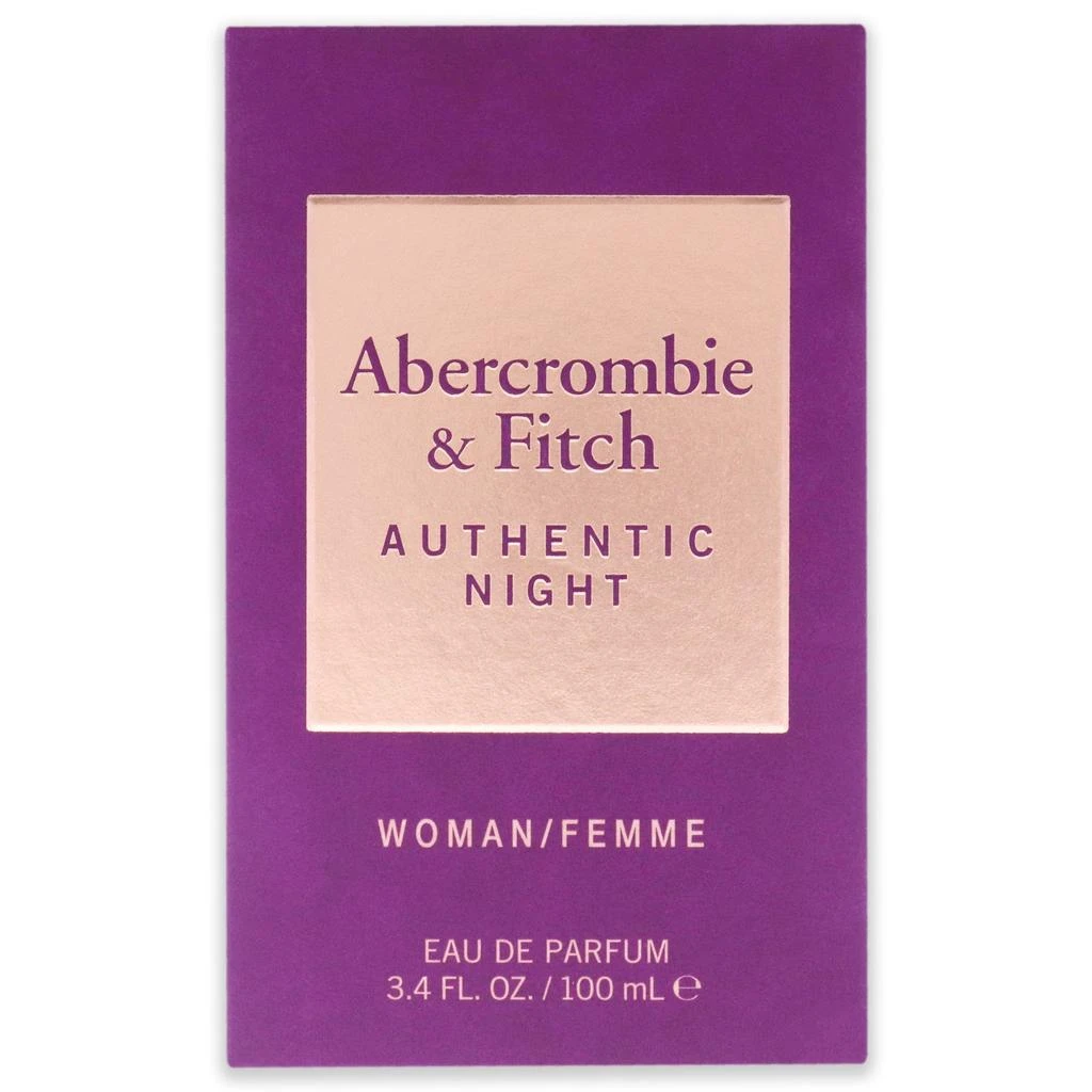 Abercrombie & Fitch Authentic Night by  for Women - 3.4 oz EDP Spray 5