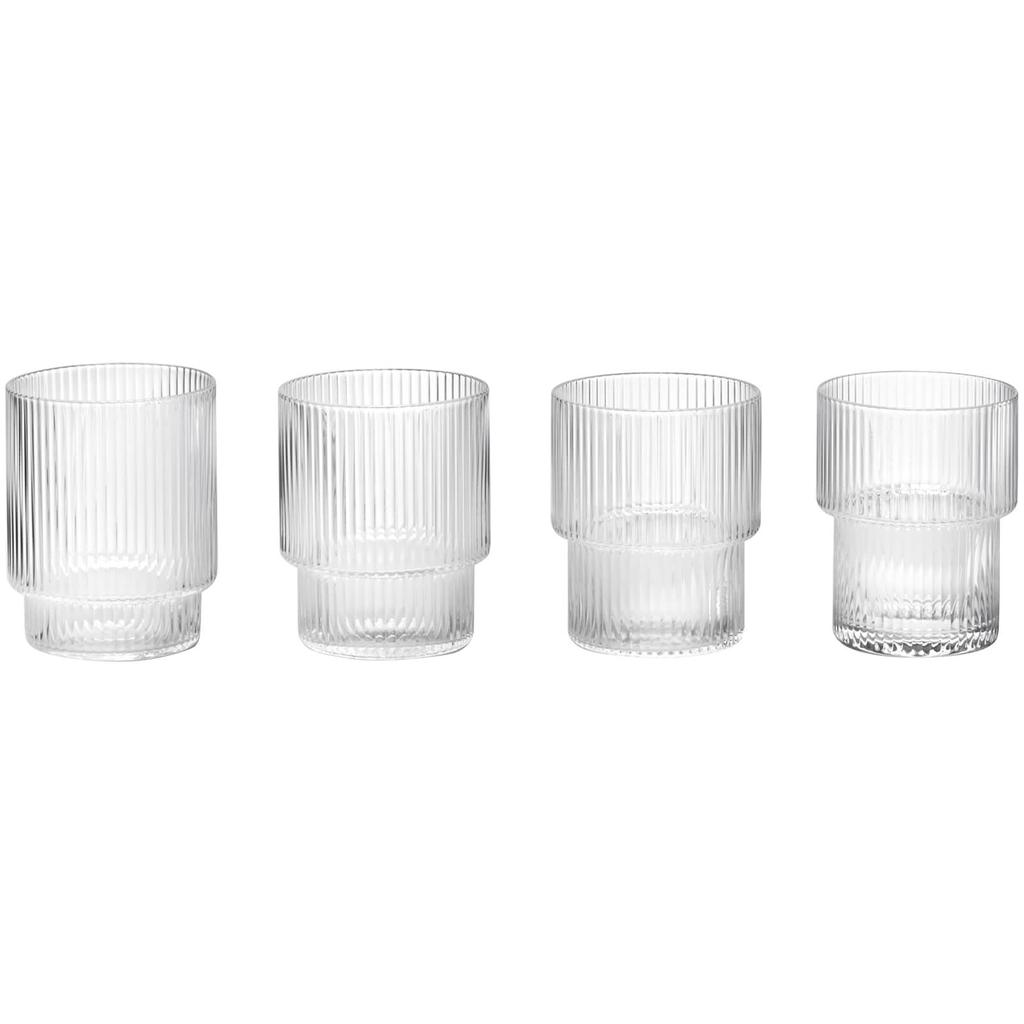 Ferm Living Ferm Living Ripple Glass (Set of 4)