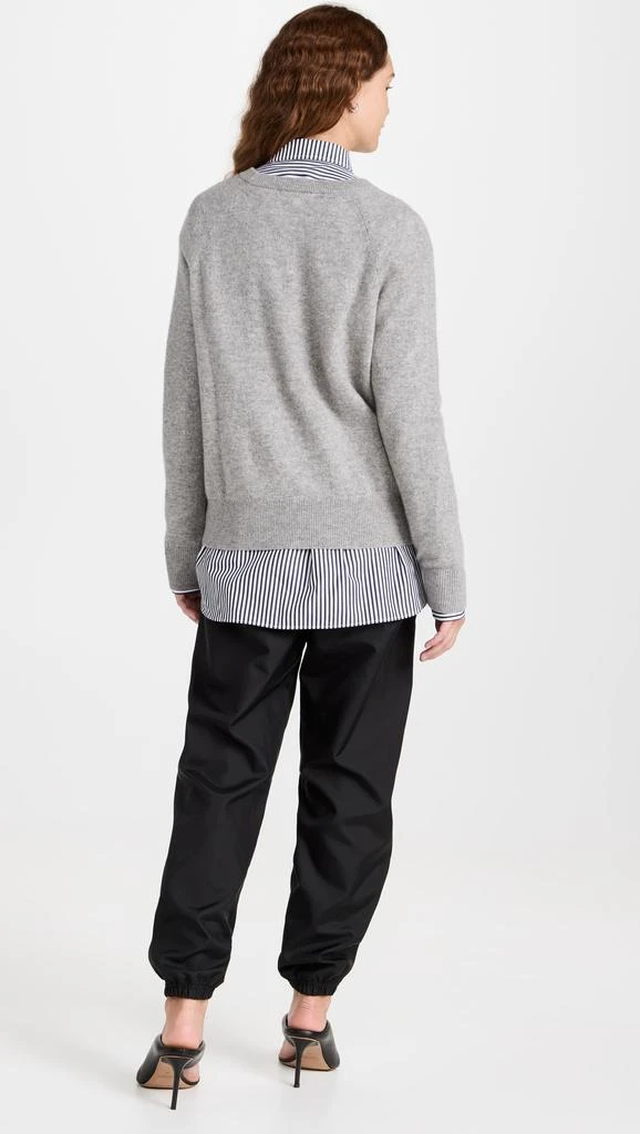 White  Warren Cashmere Long Sleeve Sweatshirt 2