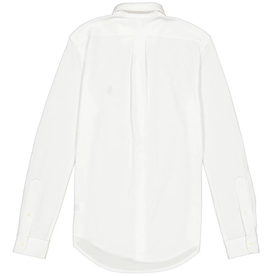 Ralph Lauren Long-Sleeved Logo Embroidered Shirt in White 2