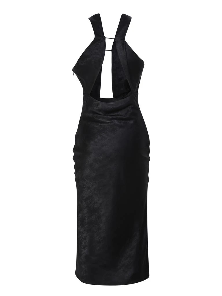 IRO Black long dress in flowing, lamÃ© fabric with cutouts from Iro 2