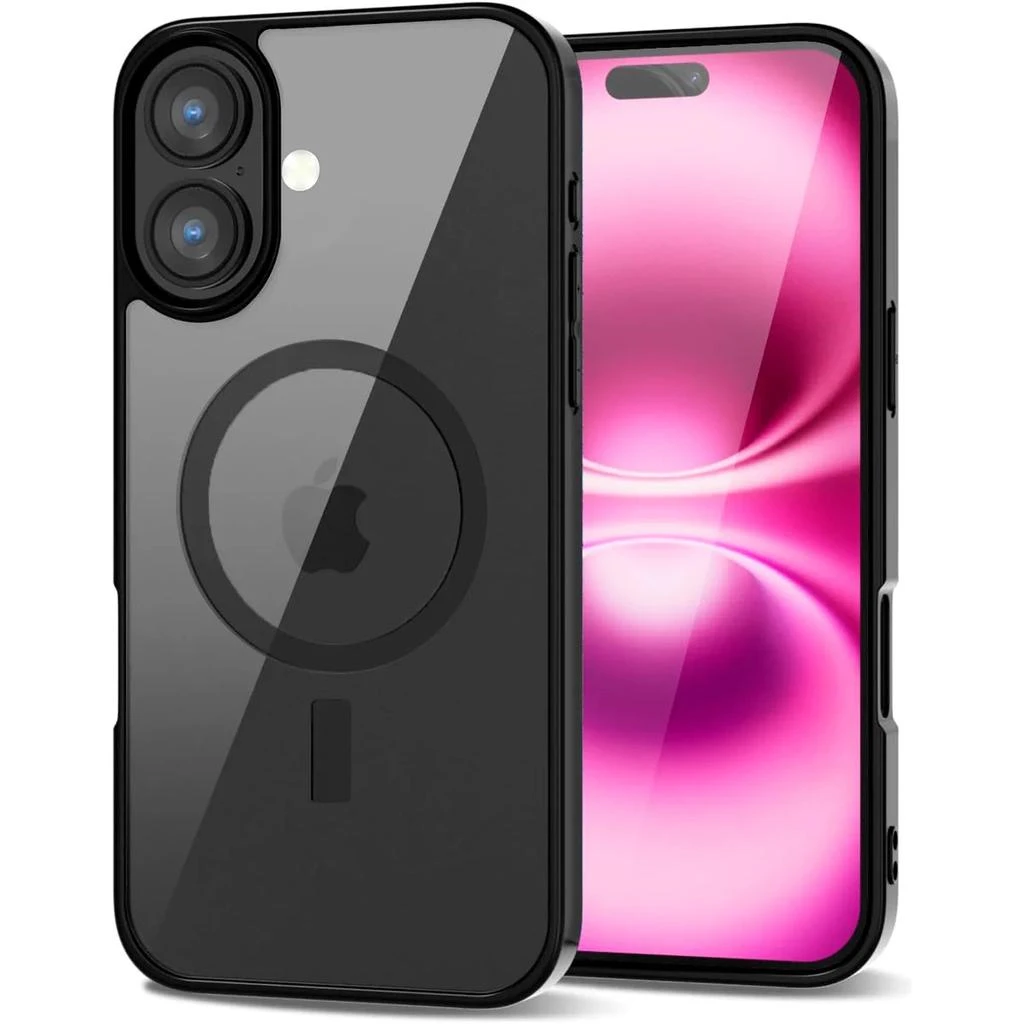 ENTRONIX Entronix [Magnetic] Case Compatible with iPhone 16 Plus - [Clear Back] Soft Matte Frame 7