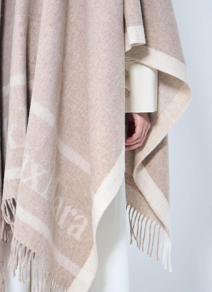 Max Mara Jacquard Wool Poncho 6