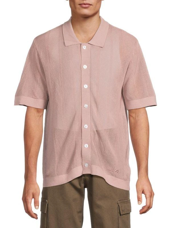 WeSC ​Textured Cotton Button-Front Shirt 1
