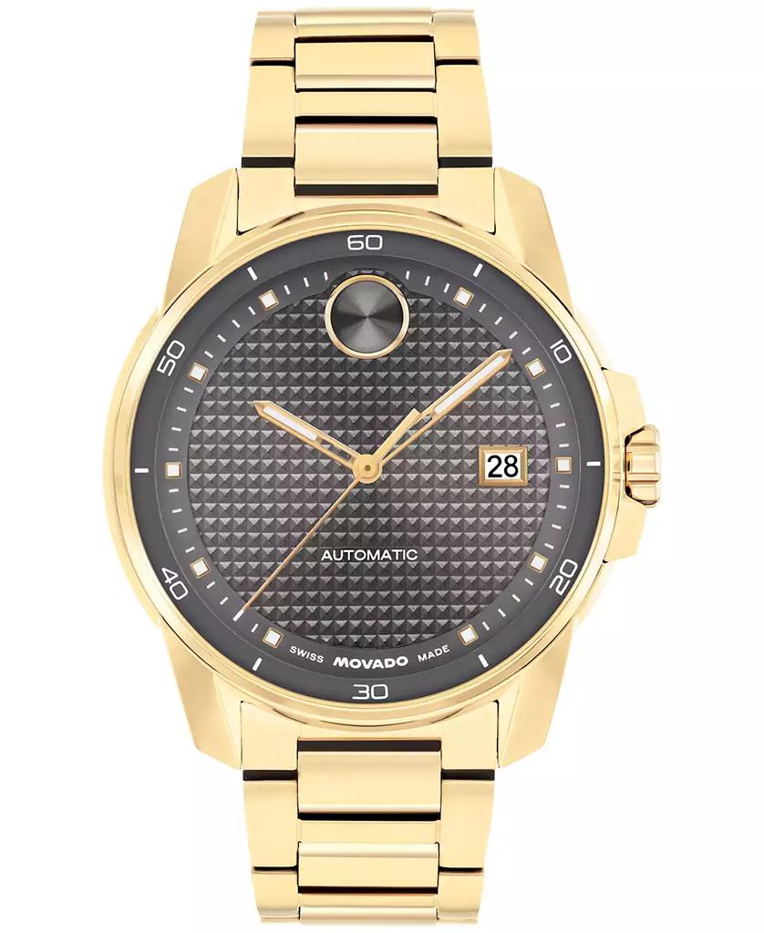 Movado Men's Bold Verso Swiss Automatic Ionic Plated Light Gold Steel Watch, 41mm