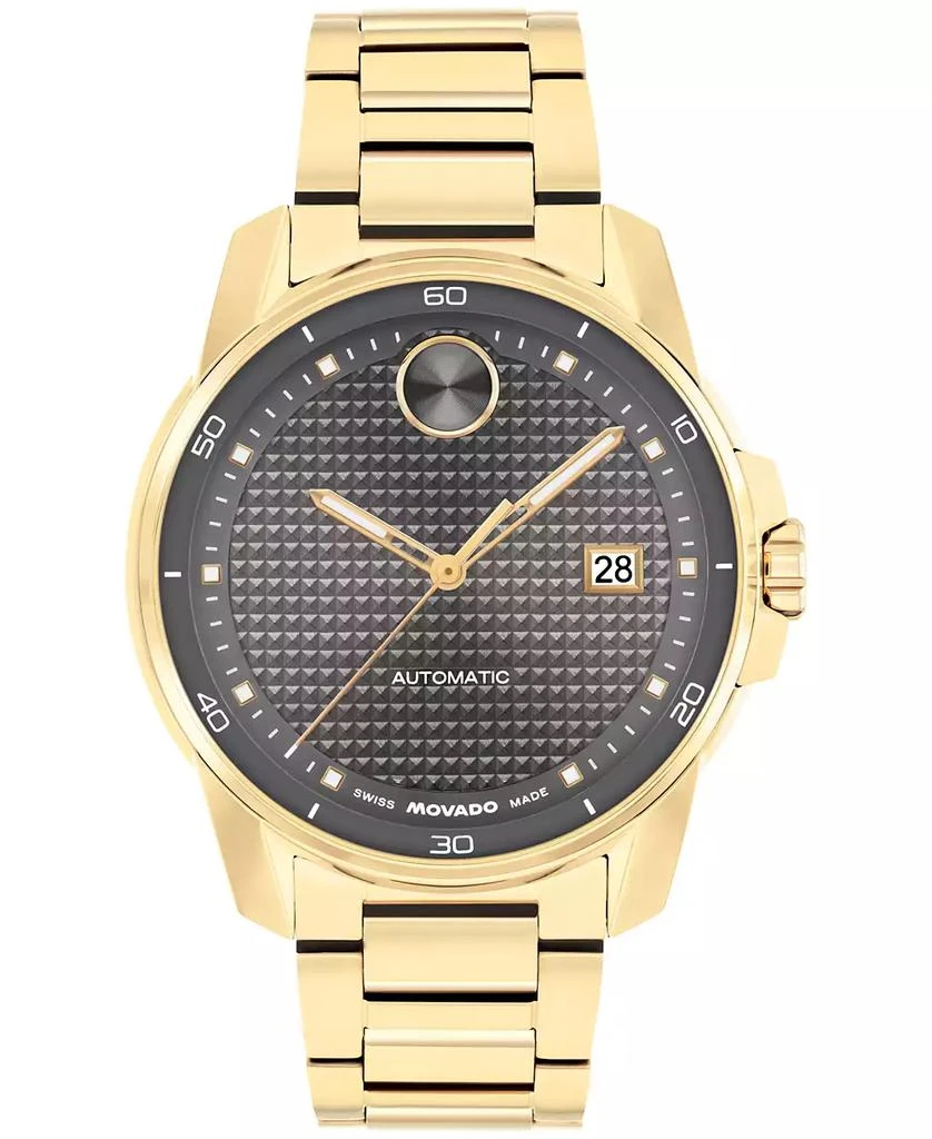 Movado Men's Bold Verso Swiss Automatic Ionic Plated Light Gold Steel Watch, 41mm 1