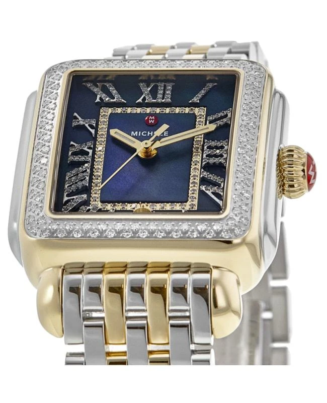 Michele Michele Deco Madison Blue Dial Diamond Two-Tone Women's Watch MWW06T000239 2