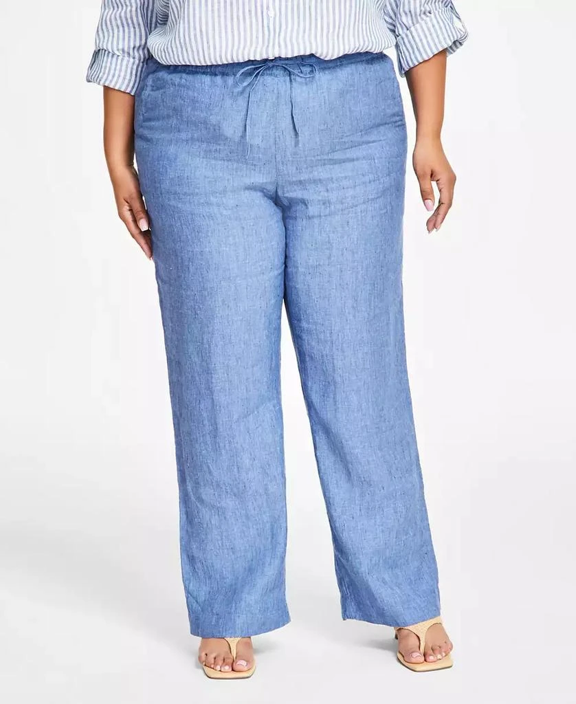 Charter Club Plus Size 100% Linen Pants, Created for Macy's 4