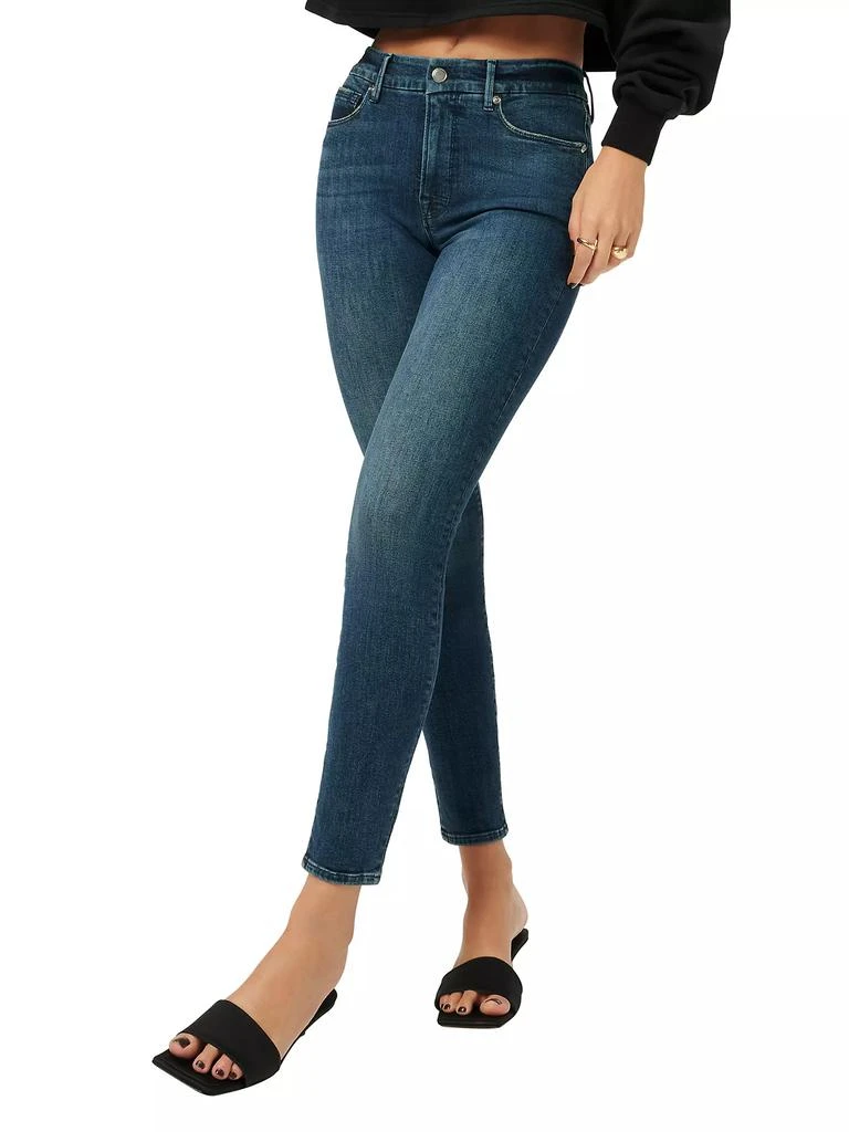 Good American Good Legs Stretch Skinny Crop Jeans 4