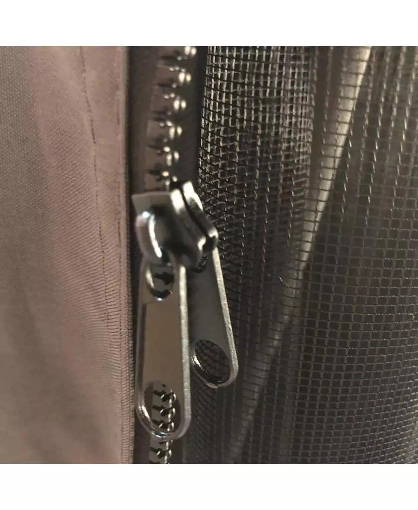 Outsunny 10
x12
Hardtop Gazebo, Mesh, Curtains, Steel Slat Canopy, Dark 7